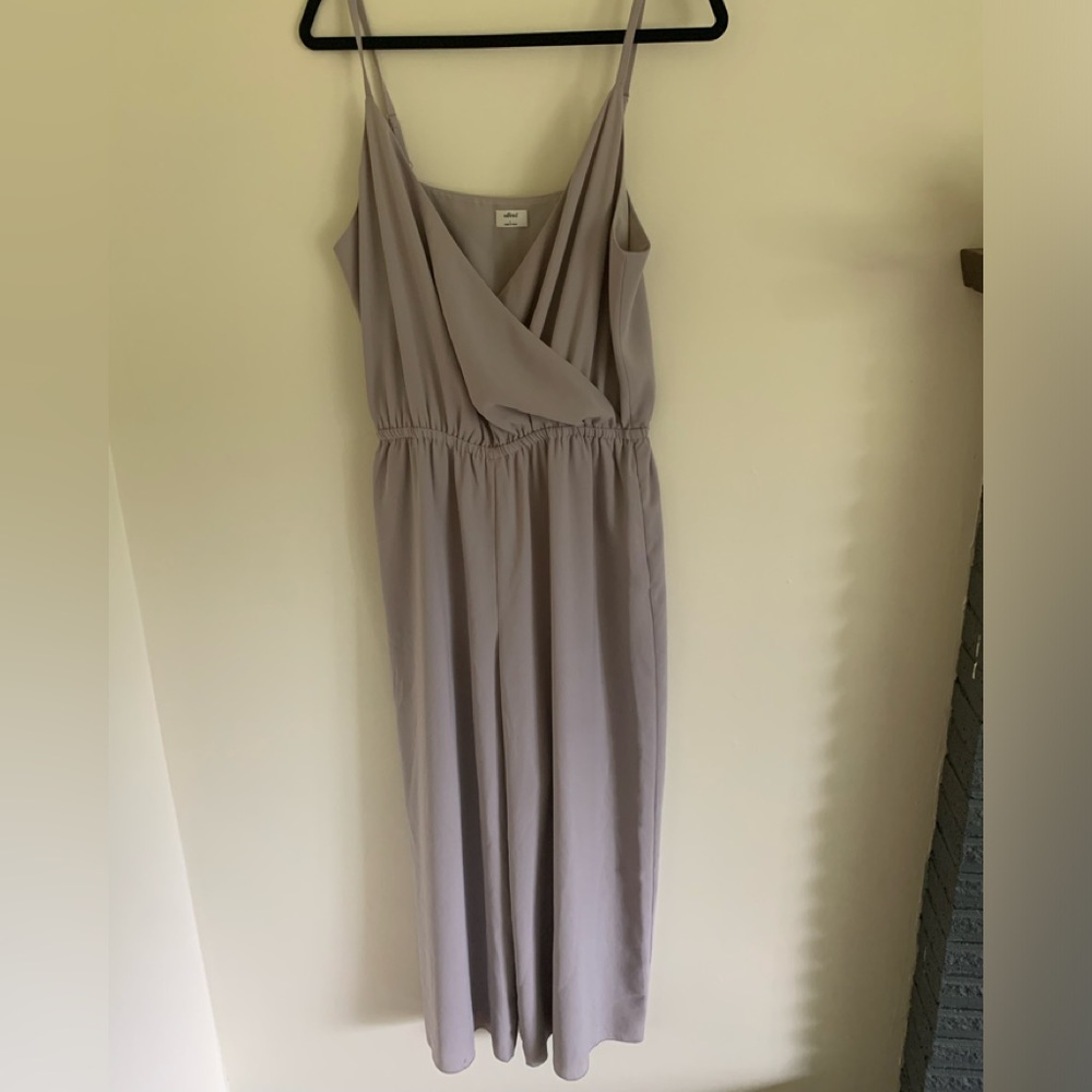 Babaton grey jumpsuit sz L